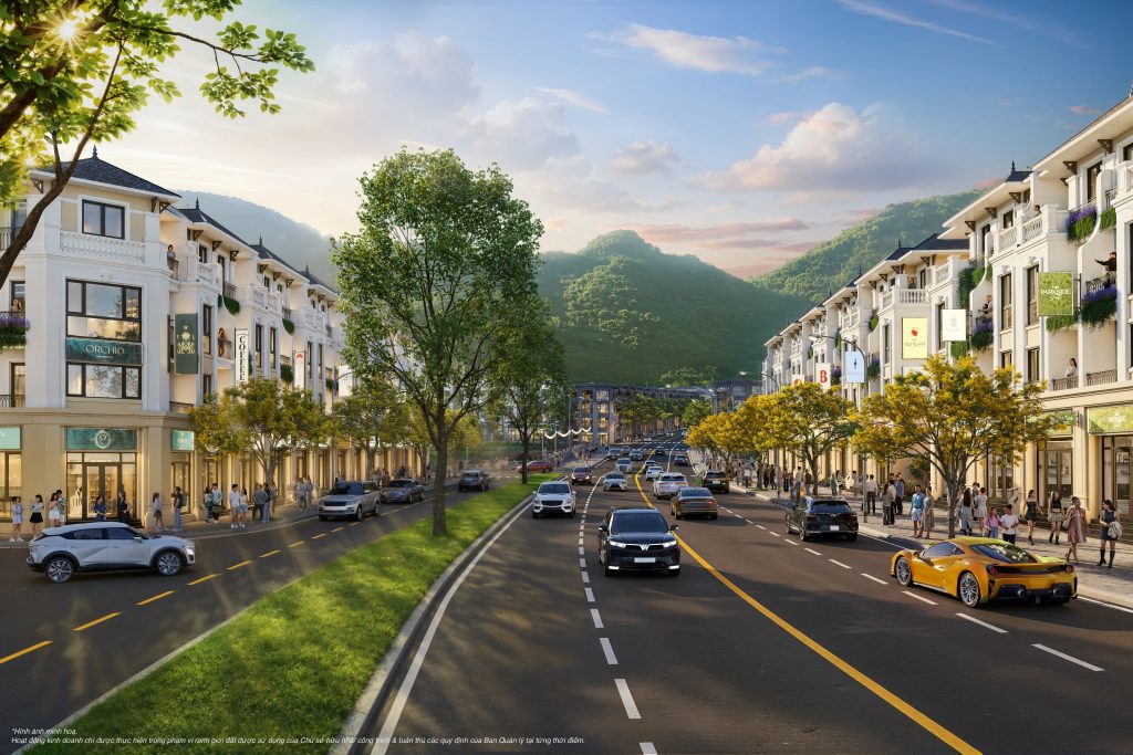 Facade Lien ke Bach Van truc DL Hai Van mau Dong Duong